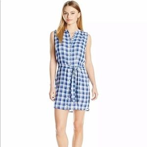 Caribbean Joe Beach Dune Sleeveless Dress Blue M